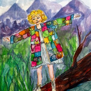 Coated in Mountain Colors Original Art